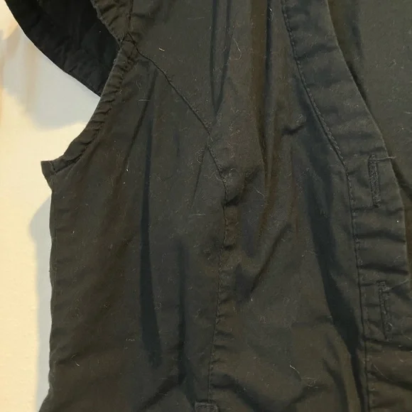 Women's Black Button-Down Top - Picture 6 of 6